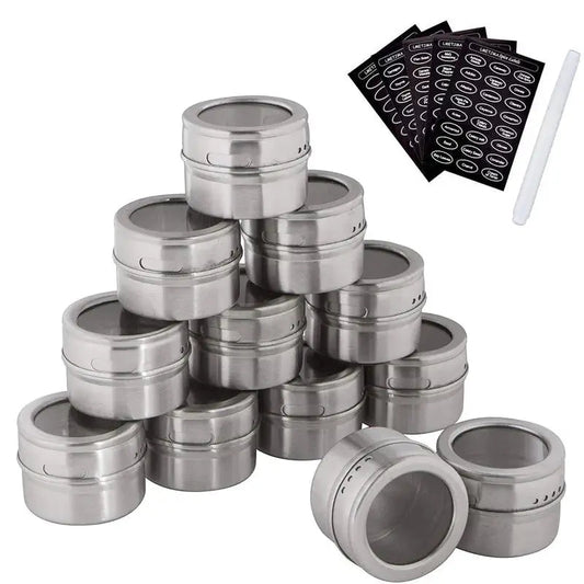 Enhance Your Kitchen Organization with Magnetic Spice Jars