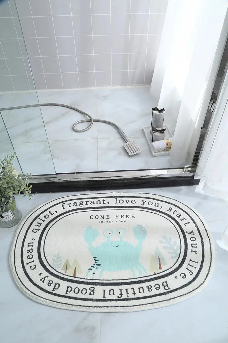 Non-Slip Absorbent Bath Mat & Carpet for Bathroom, Doormat, Balcony, Porch, and Area Use OMEZMART