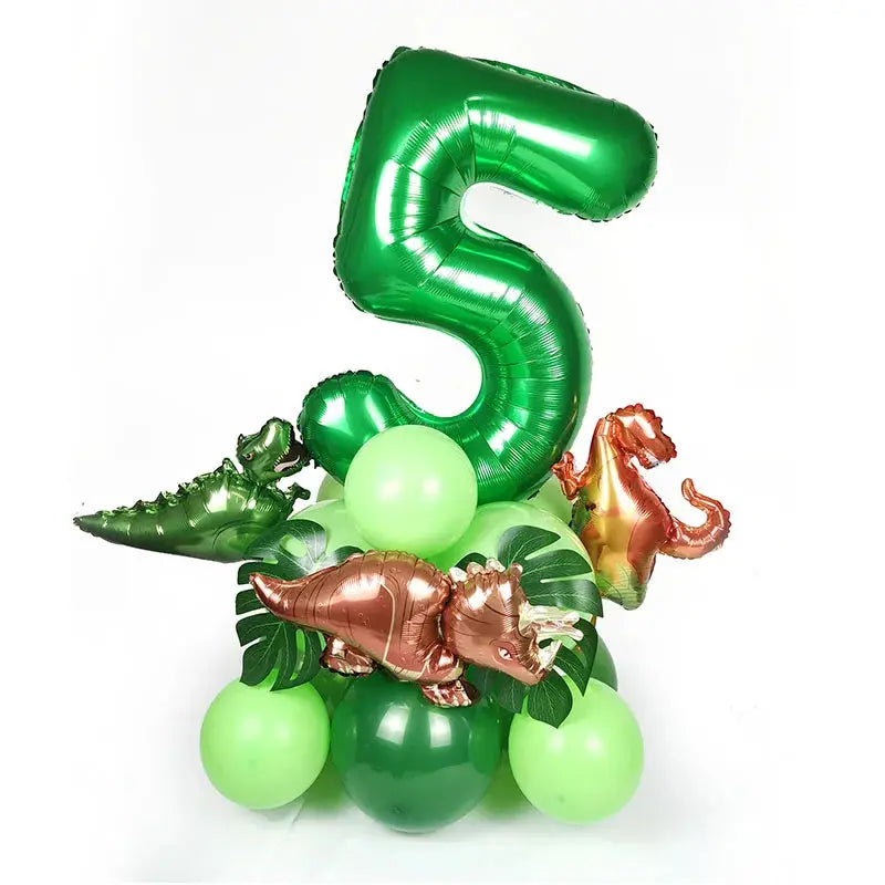 Dinosaur Party Supplies Dinosaur Tableware Set Happy Birthday Decorations Kids OMEZMART
