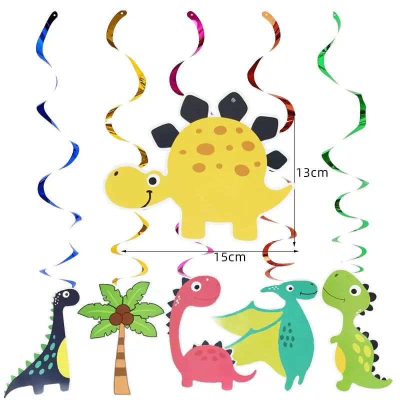 Dinosaur Party Supplies Dinosaur Tableware Set Happy Birthday Decorations Kids OMEZMART