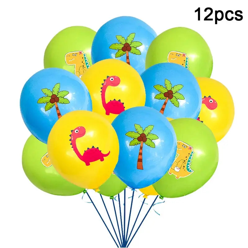 Dinosaur Party Supplies Dinosaur Tableware Set Happy Birthday Decorations Kids OMEZMART