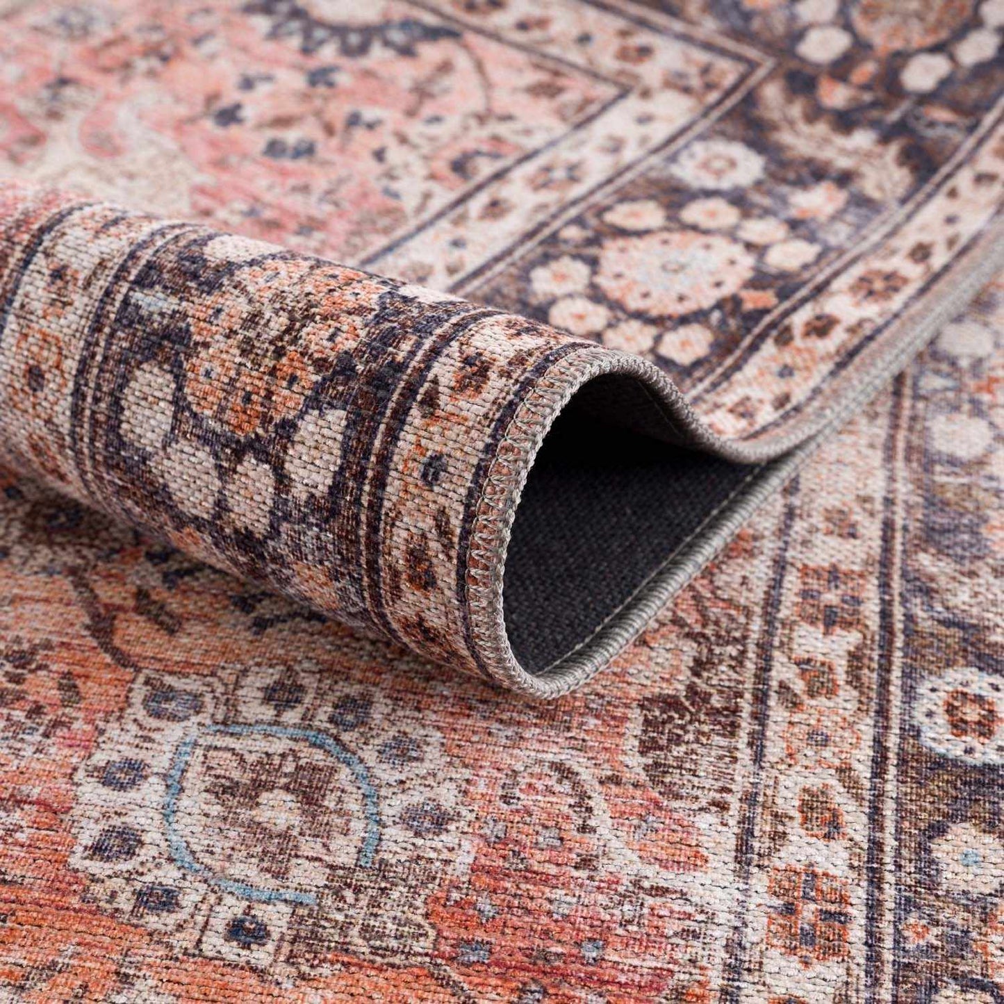 Ganyangan Red Washable Rug Hauteloom LLC