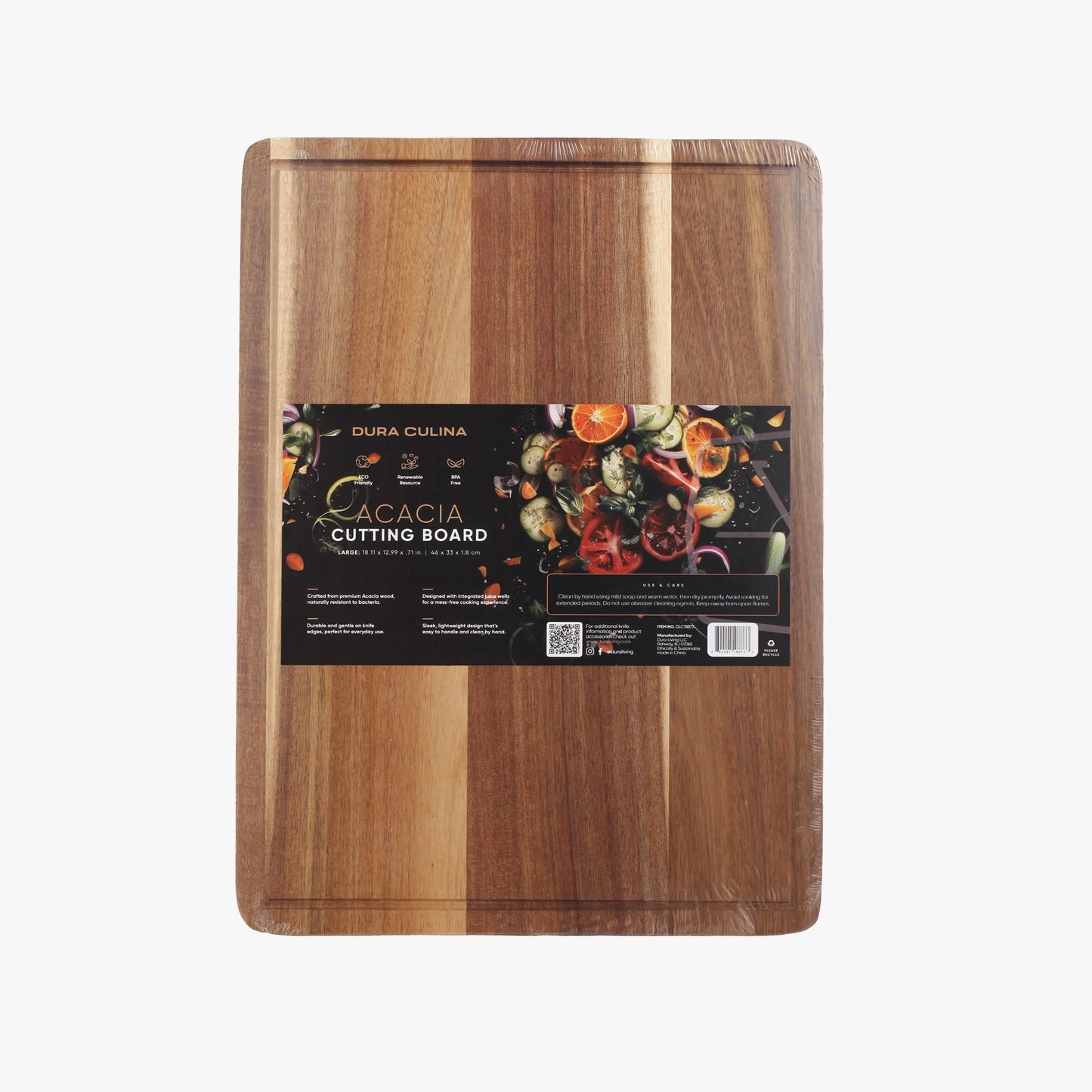Acacia Wood Cutting Board: Large – Durable, Eco-Friendly Chopping Board Dura Living LLC