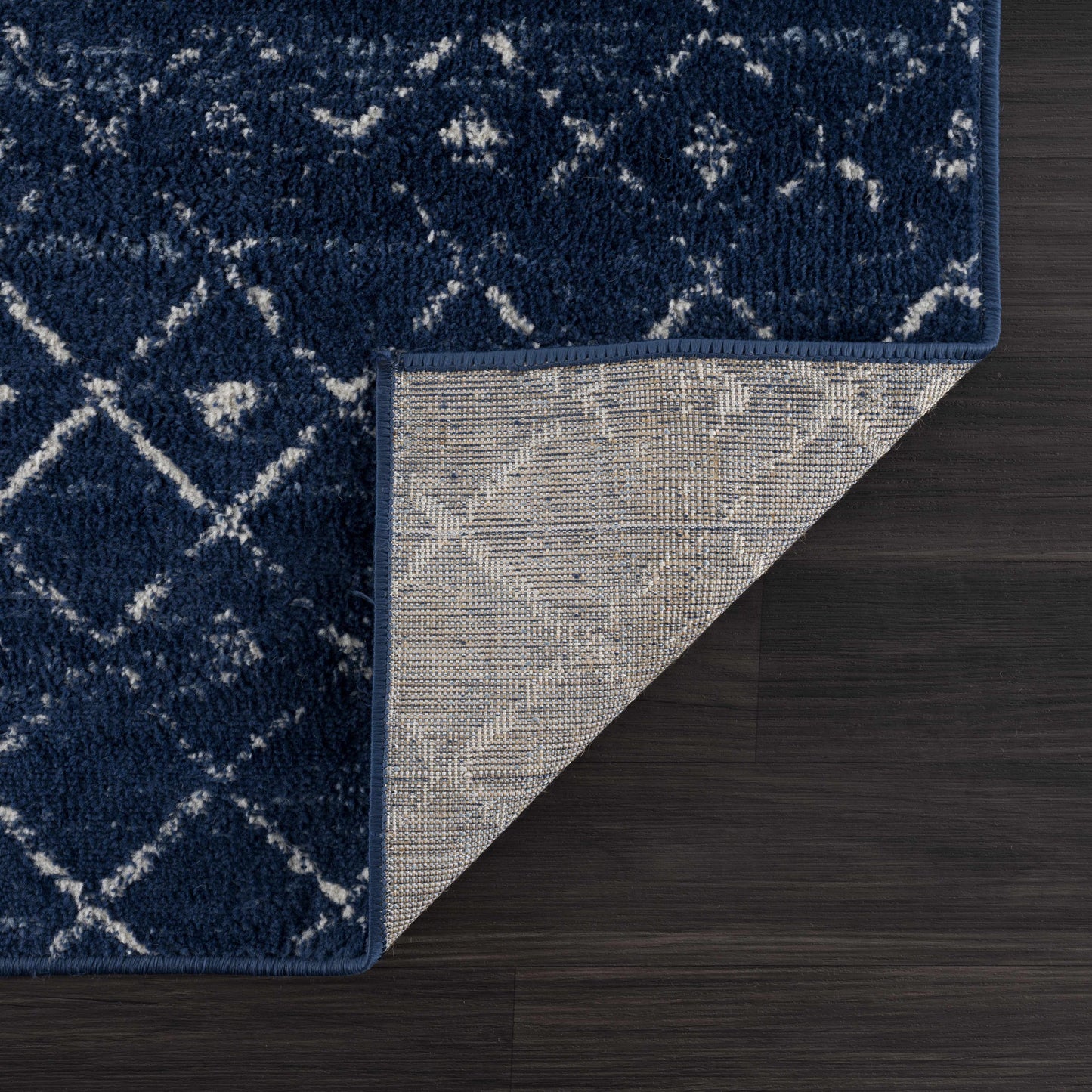 Tigrican Navy 2335 Area Rug Hauteloom LLC