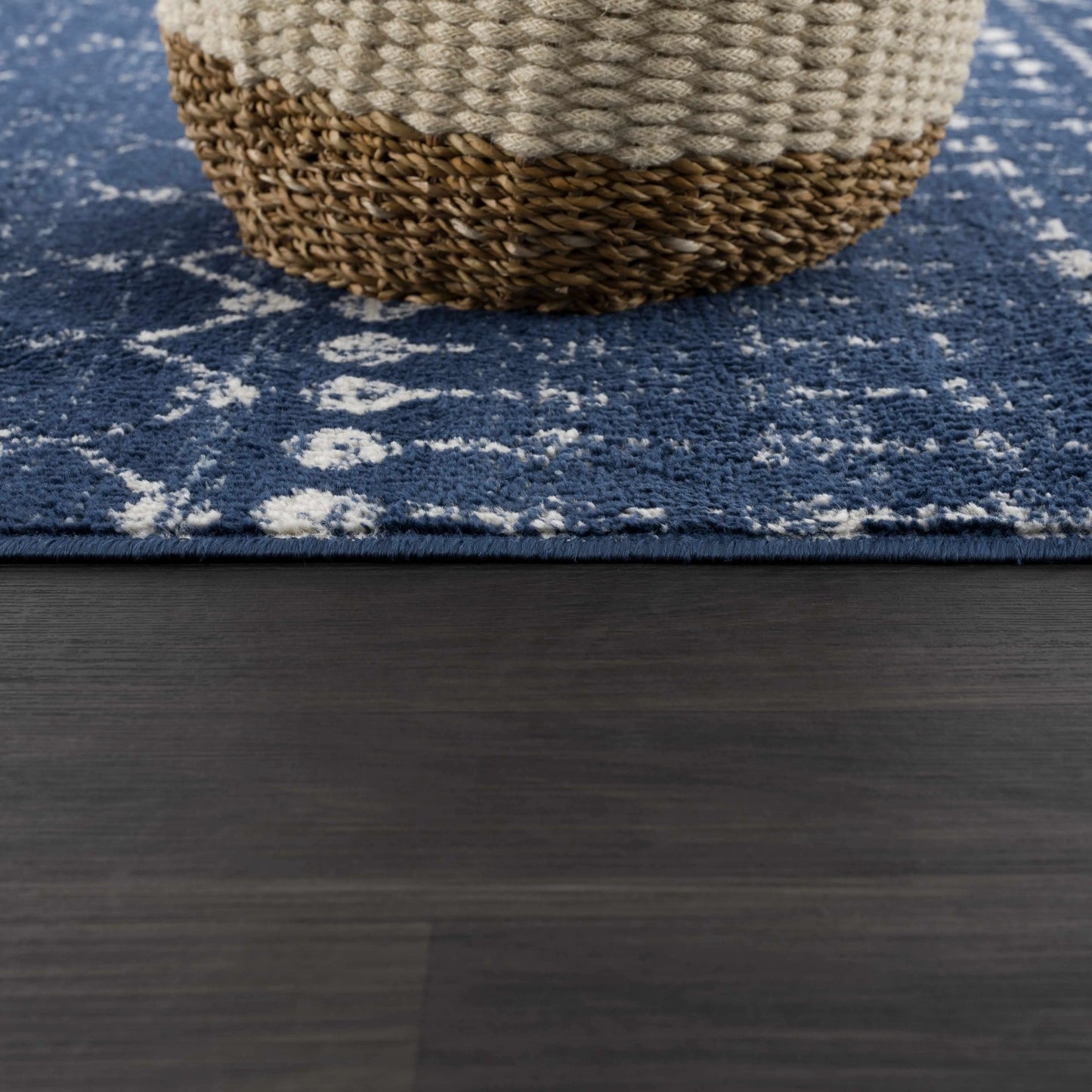Tigrican Navy 2335 Area Rug Hauteloom LLC