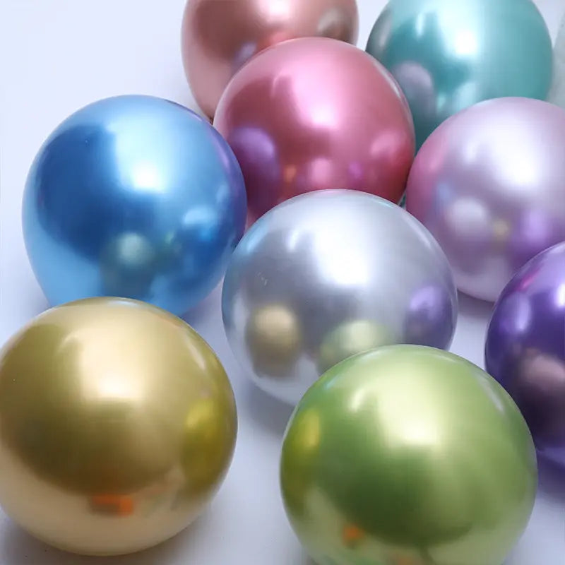 Partycool Birthday Party Supplies Metal Latex Balloons OMEZMART