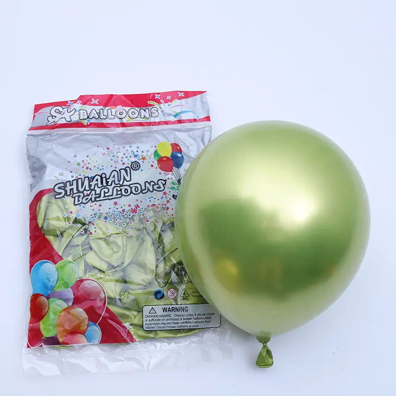 Partycool Birthday Party Supplies Metal Latex Balloons OMEZMART