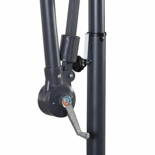 Ovida Outdoor Furniture Parasol Roma Banana Led Light Patio Umbrella OMEZMART