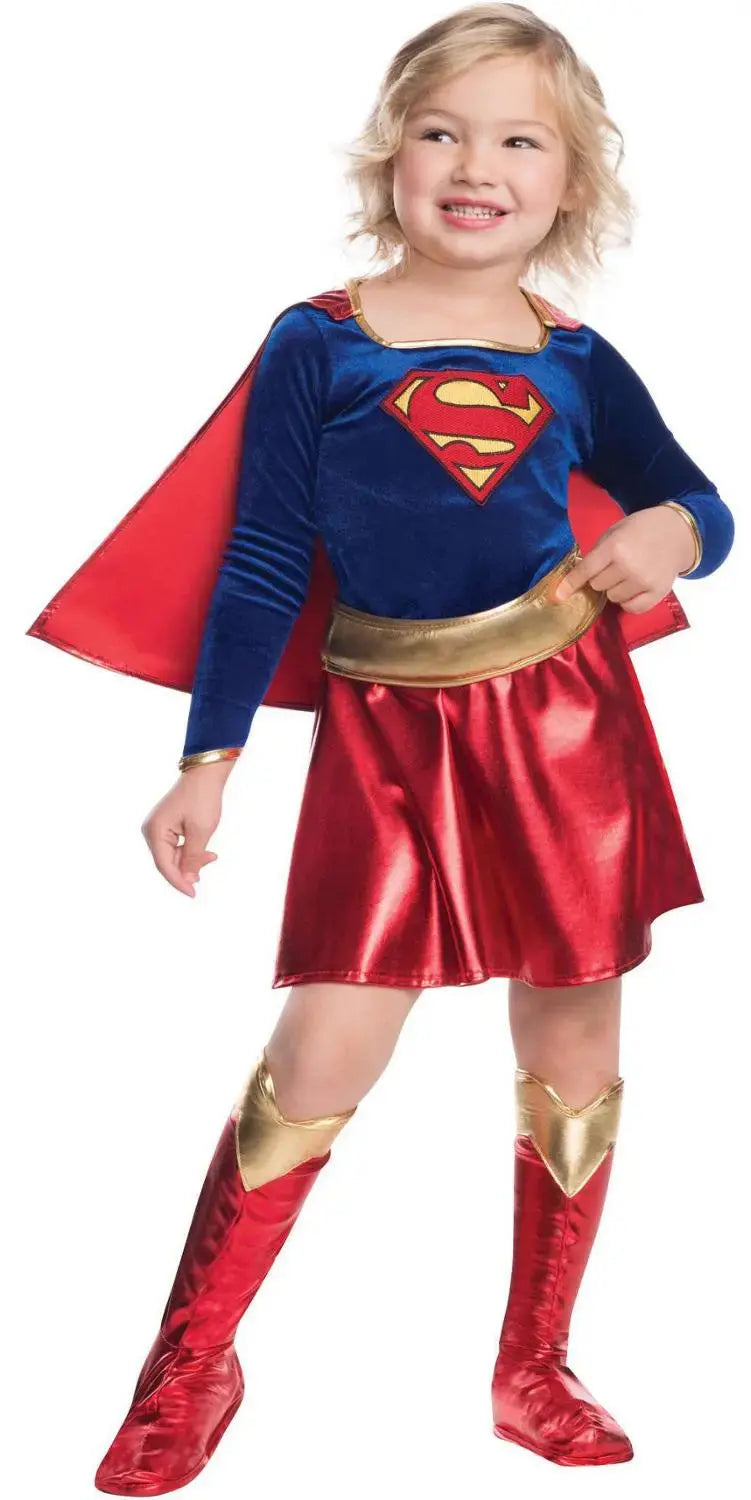 SuperHero Girls Costume for Kids Dress (3-9Years) Wonder Girls Party Dress OMEZMART