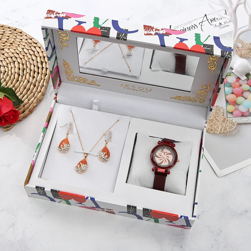 Fashion Watch Women’s Gift Set | Christmas & Valentine’s Day Gift for Her