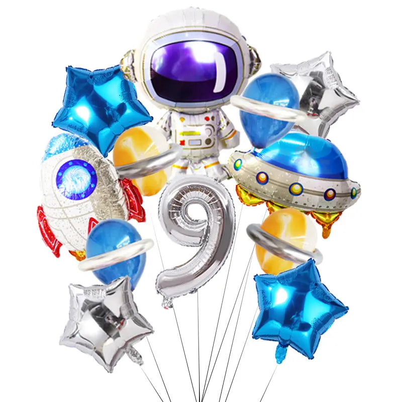 Space Theme Birthday Party Decoration Astronaut Spaceman Foil Supplies OMEZMART