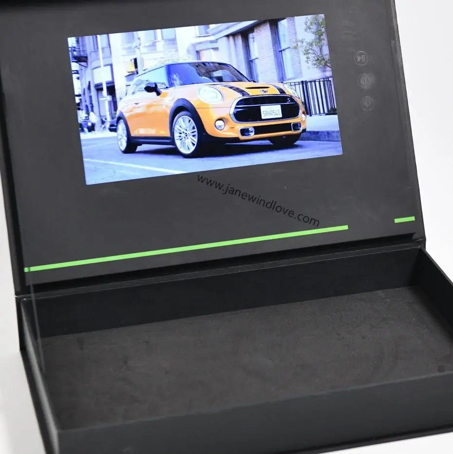 Best Branded Corporate Gifts Rechargeable Battery LCD Screen Video Gift Box OMEZMART