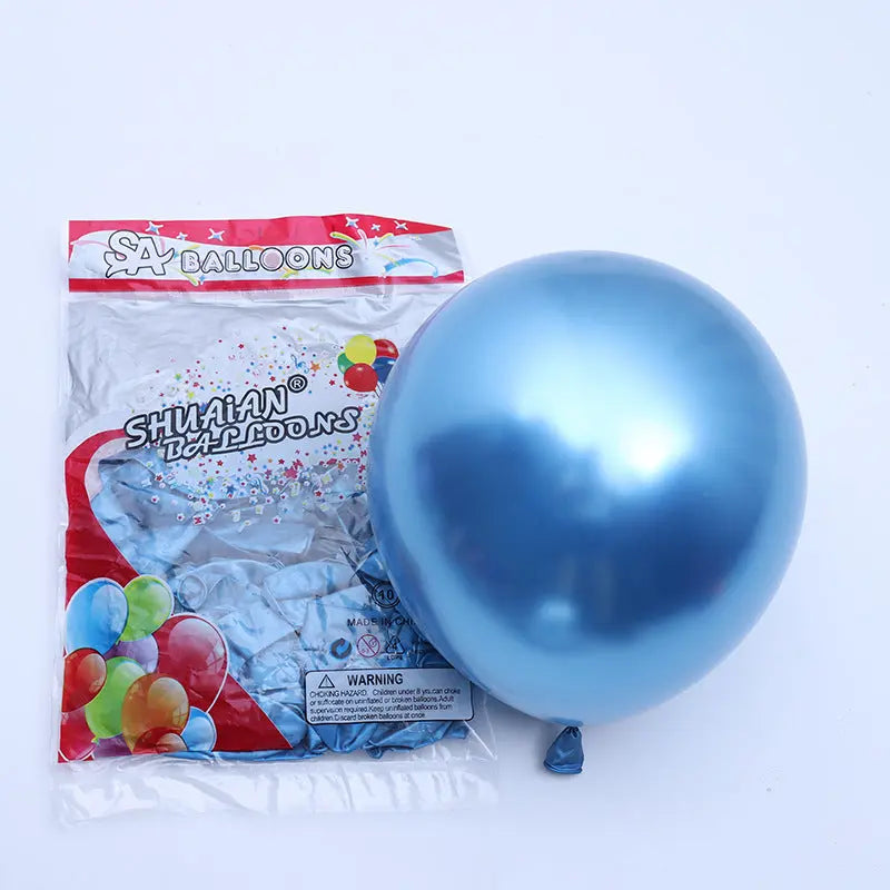Partycool Birthday Party Supplies Metal Latex Balloons OMEZMART
