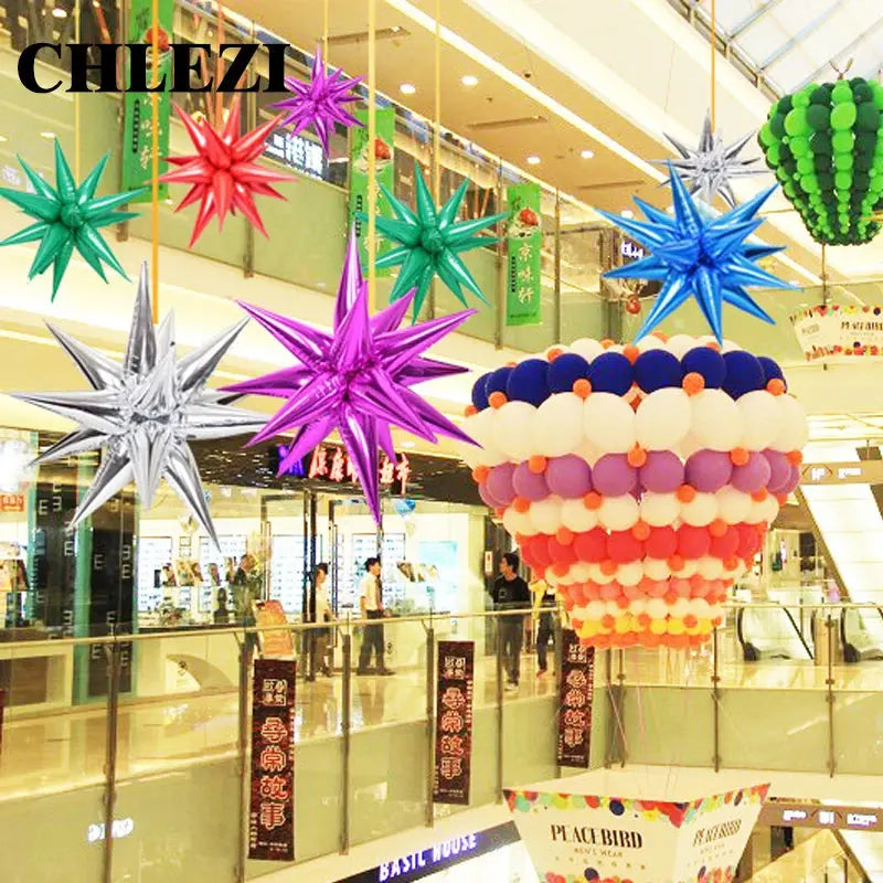 Star Balloons Birthday Party Wedding Decoration Water Drop Cone Foil Balloon OMEZMART