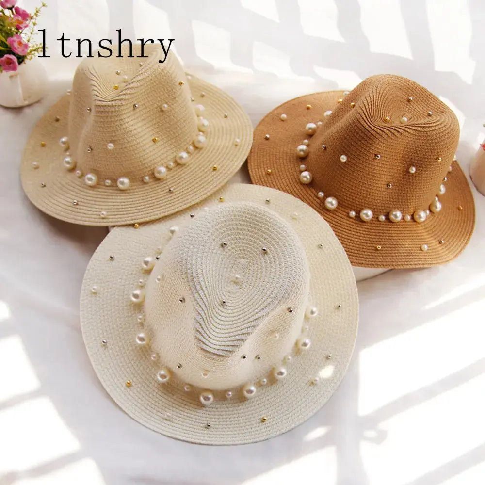 Summer Straw Sun Hat Beach Sun Straw Panama OMEZMART