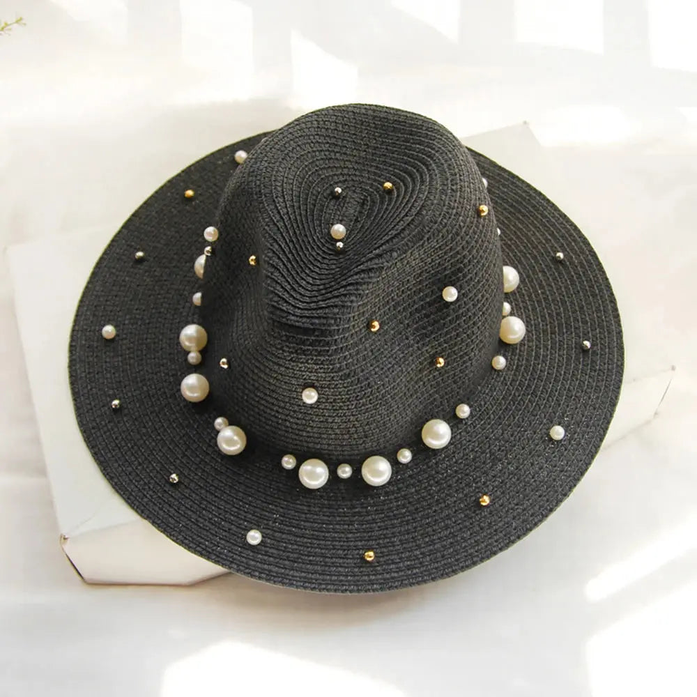 Summer Straw Sun Hat Beach Sun Straw Panama OMEZMART