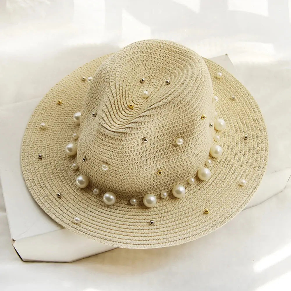 Summer Straw Sun Hat Beach Sun Straw Panama OMEZMART