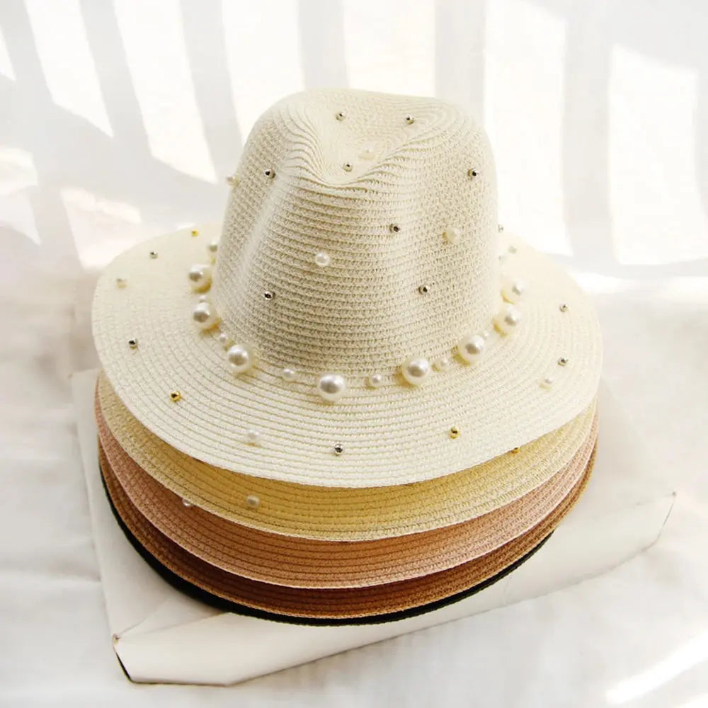 Summer Straw Sun Hat Beach Sun Straw Panama OMEZMART