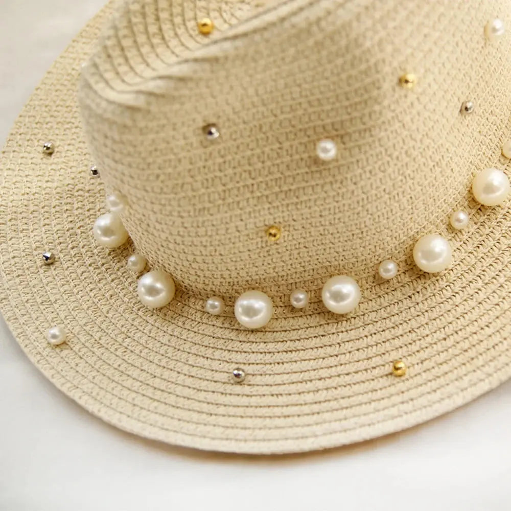 Summer Straw Sun Hat Beach Sun Straw Panama OMEZMART