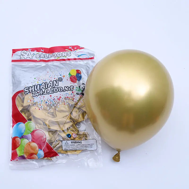 Partycool Birthday Party Supplies Metal Latex Balloons OMEZMART