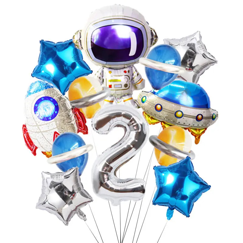 Space Theme Birthday Party Decoration Astronaut Spaceman Foil Supplies OMEZMART