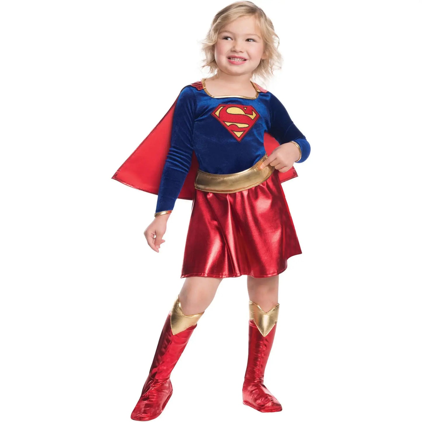 SuperHero Girls Costume for Kids Dress (3-9Years) Wonder Girls Party Dress OMEZMART