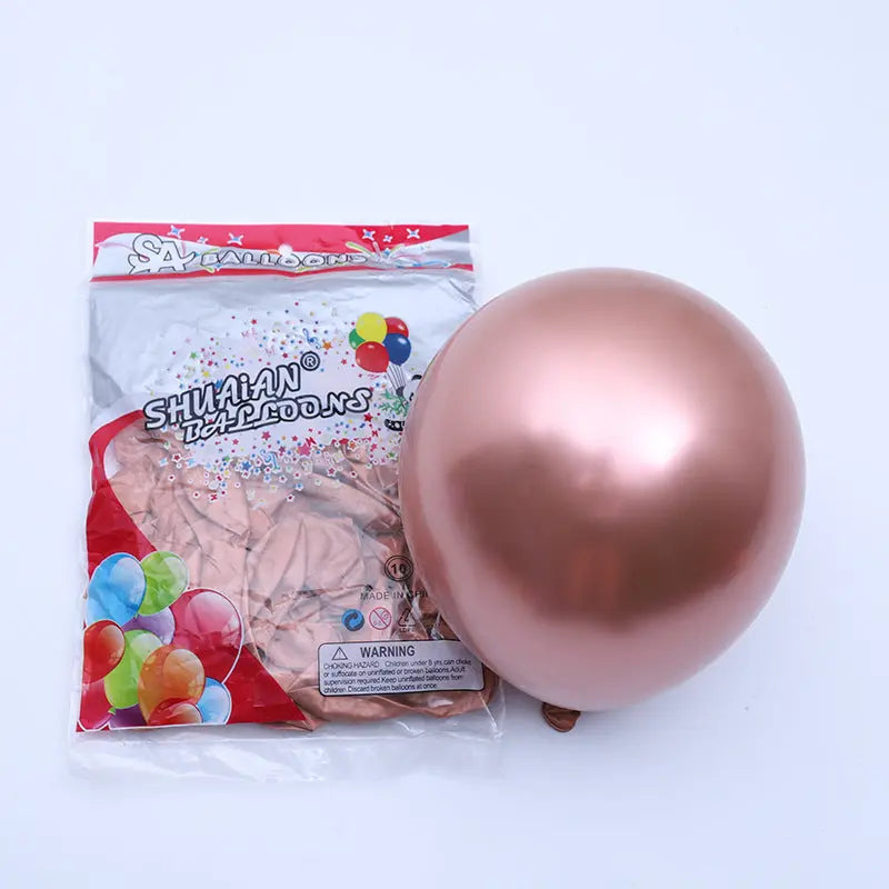 Partycool Birthday Party Supplies Metal Latex Balloons OMEZMART