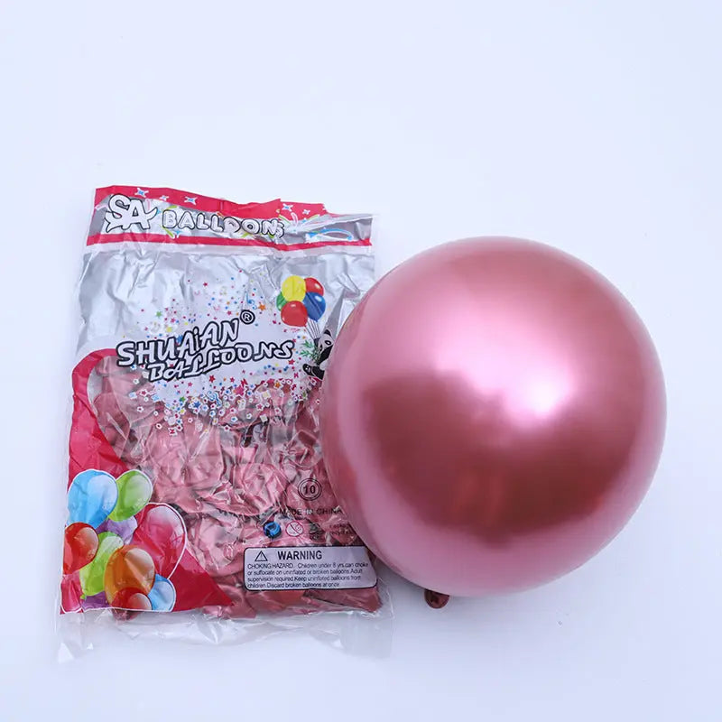 Partycool Birthday Party Supplies Metal Latex Balloons OMEZMART