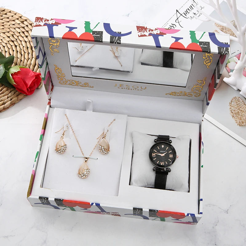 Fashion Watch Women’s Gift Set | Christmas & Valentine’s Day Gift for Her