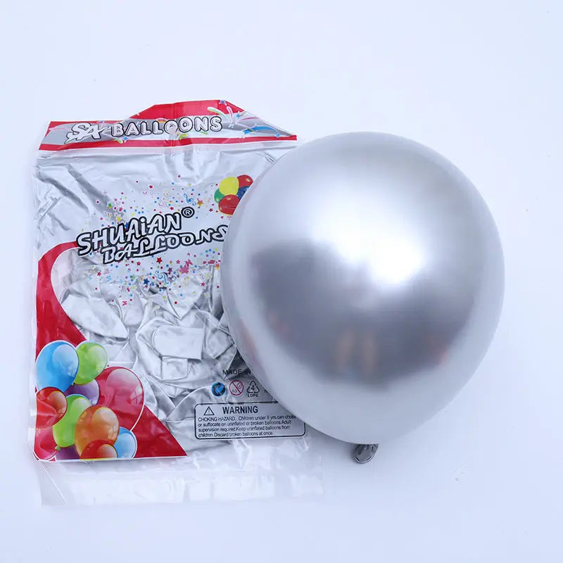 Partycool Birthday Party Supplies Metal Latex Balloons OMEZMART