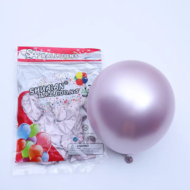 Partycool Birthday Party Supplies Metal Latex Balloons OMEZMART