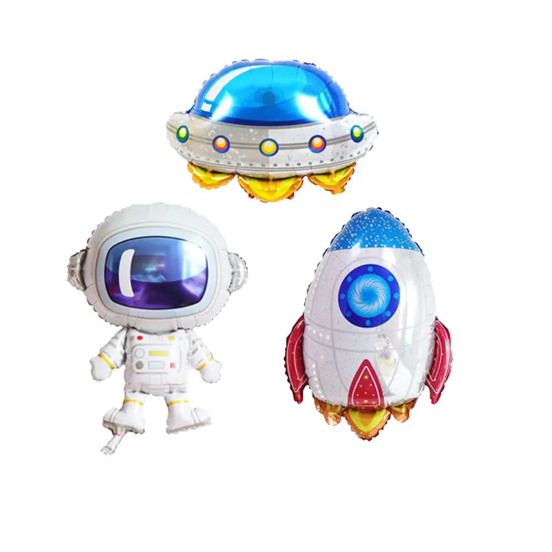 Space Theme Birthday Party Decoration Astronaut Spaceman Foil Supplies OMEZMART