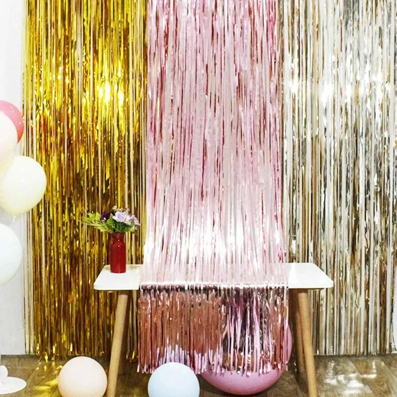Birthday Party Wall Drapes Photo Zone Backdrop OMEZMART