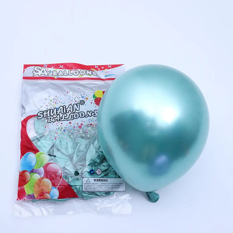 Partycool Birthday Party Supplies Metal Latex Balloons OMEZMART