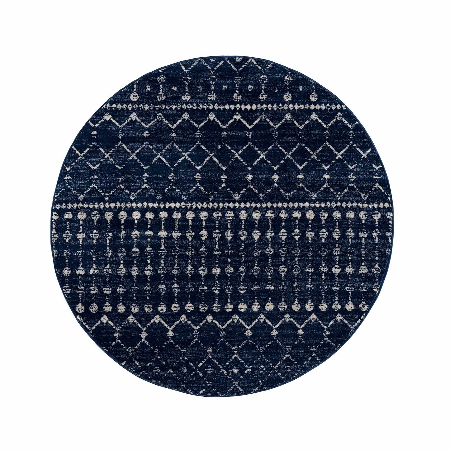 Tigrican Navy 2335 Area Rug Hauteloom LLC