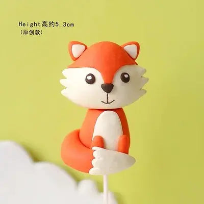 Woodland Animals Cake Decor Jungle Safari Party Cake Topper Birthday OMEZMART