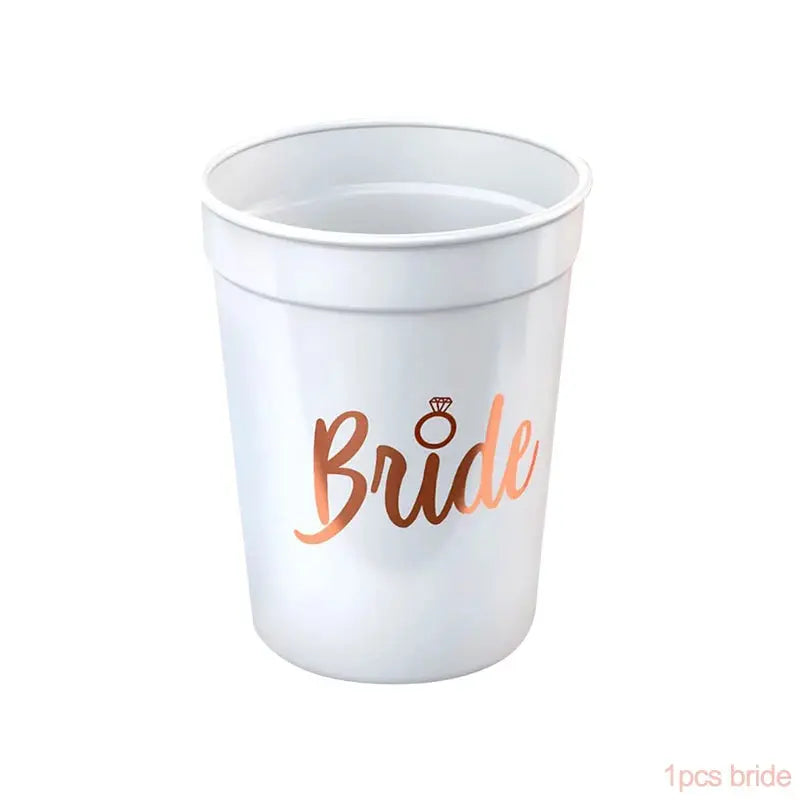 Bride Plastic Drinking Cups Bridal Shower Gift Bride to Be Party OMEZMART