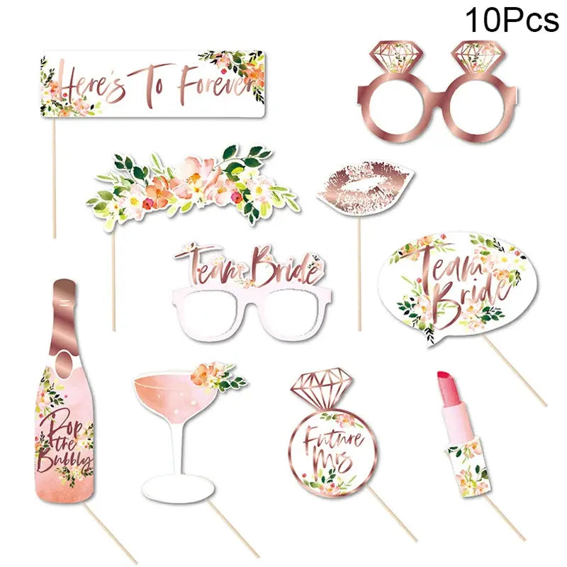 Bride to Be Photo Booth Paper Frame Party Decoration Wedding Gift Bridal Shower OMEZMART