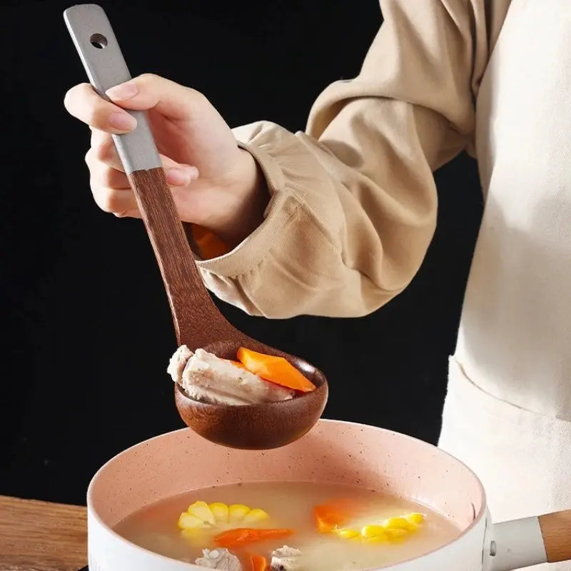 Japanese Style Wooden Kitchen Utensils Set, Creative Kitchen Tools OMEZMART