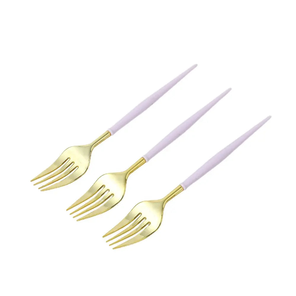 Purple Pink Petal Series Disposable Tableware Birthday Party Decoration OMEZMART