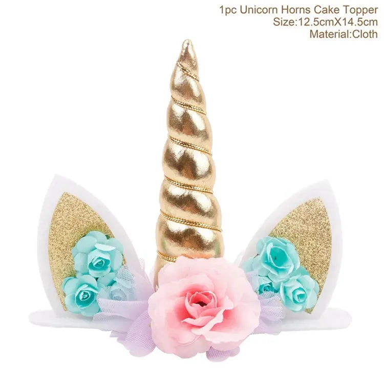 Rainbow Unicorn Disposable Tableware Birthday Party Decorations OMEZMART