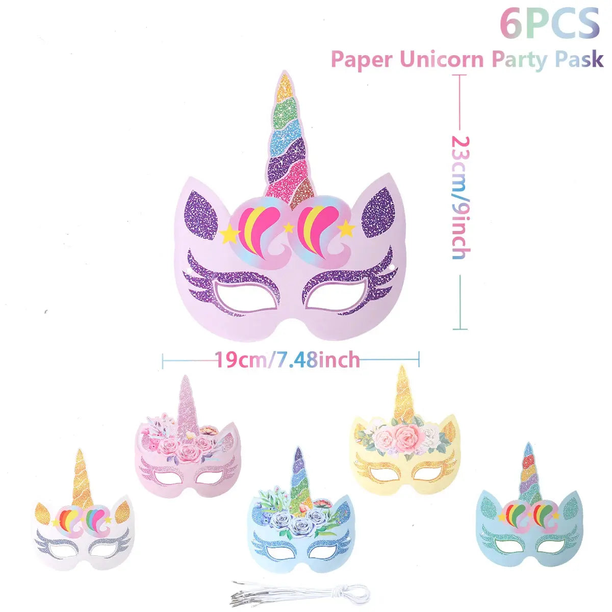 Rainbow Unicorn Disposable Tableware Birthday Party Decorations OMEZMART