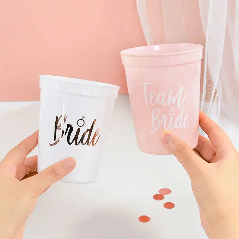 Bride Plastic Drinking Cups Bridal Shower Gift Bride to Be Party OMEZMART