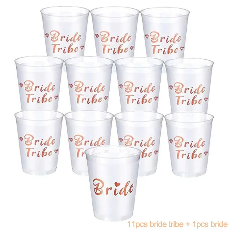 Bride Plastic Drinking Cups Bridal Shower Gift Bride to Be Party OMEZMART