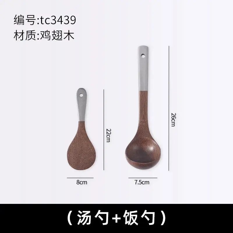 Japanese Style Wooden Kitchen Utensils Set, Creative Kitchen Tools OMEZMART