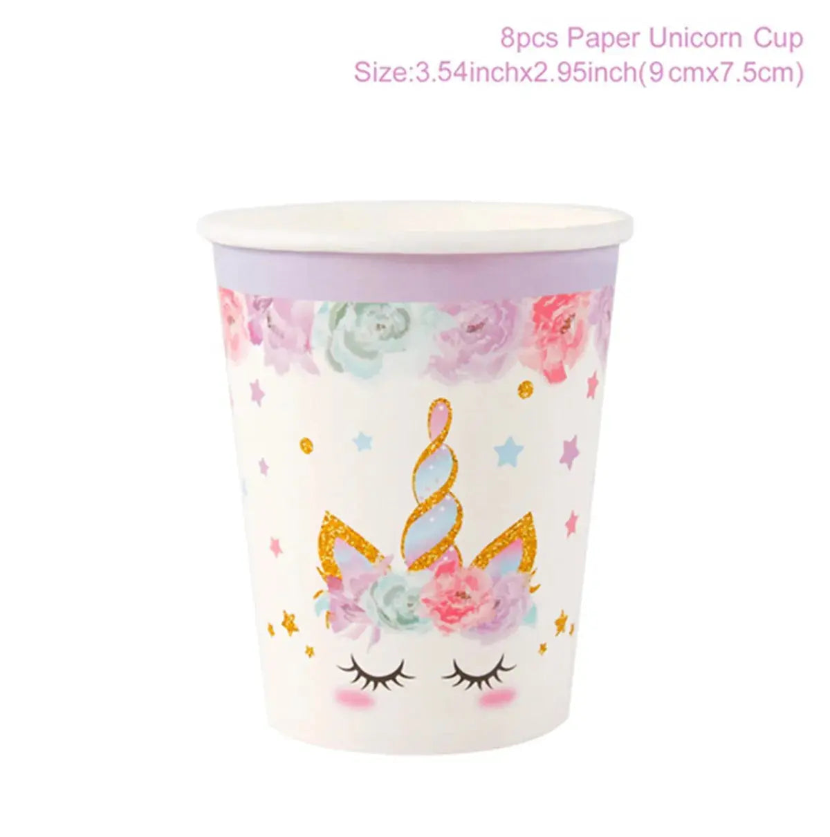 Rainbow Unicorn Disposable Tableware Birthday Party Decorations OMEZMART