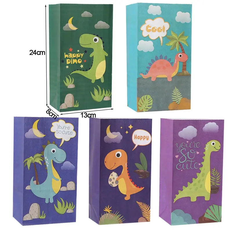 Dinosaur Party Supplies Dinosaur Tableware Set Happy Birthday Decorations Kids OMEZMART