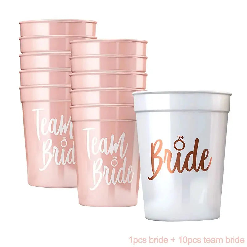 Bride Plastic Drinking Cups Bridal Shower Gift Bride to Be Party OMEZMART