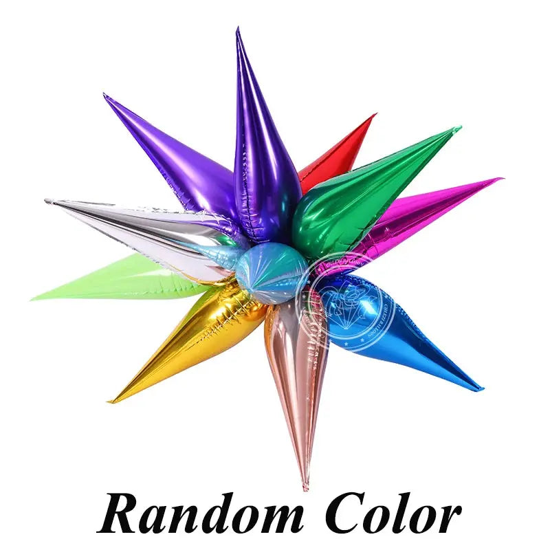 Star Balloons Birthday Party Wedding Decoration Water Drop Cone Foil Balloon OMEZMART