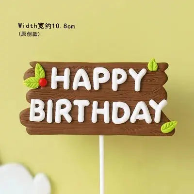 Woodland Animals Cake Decor Jungle Safari Party Cake Topper Birthday OMEZMART